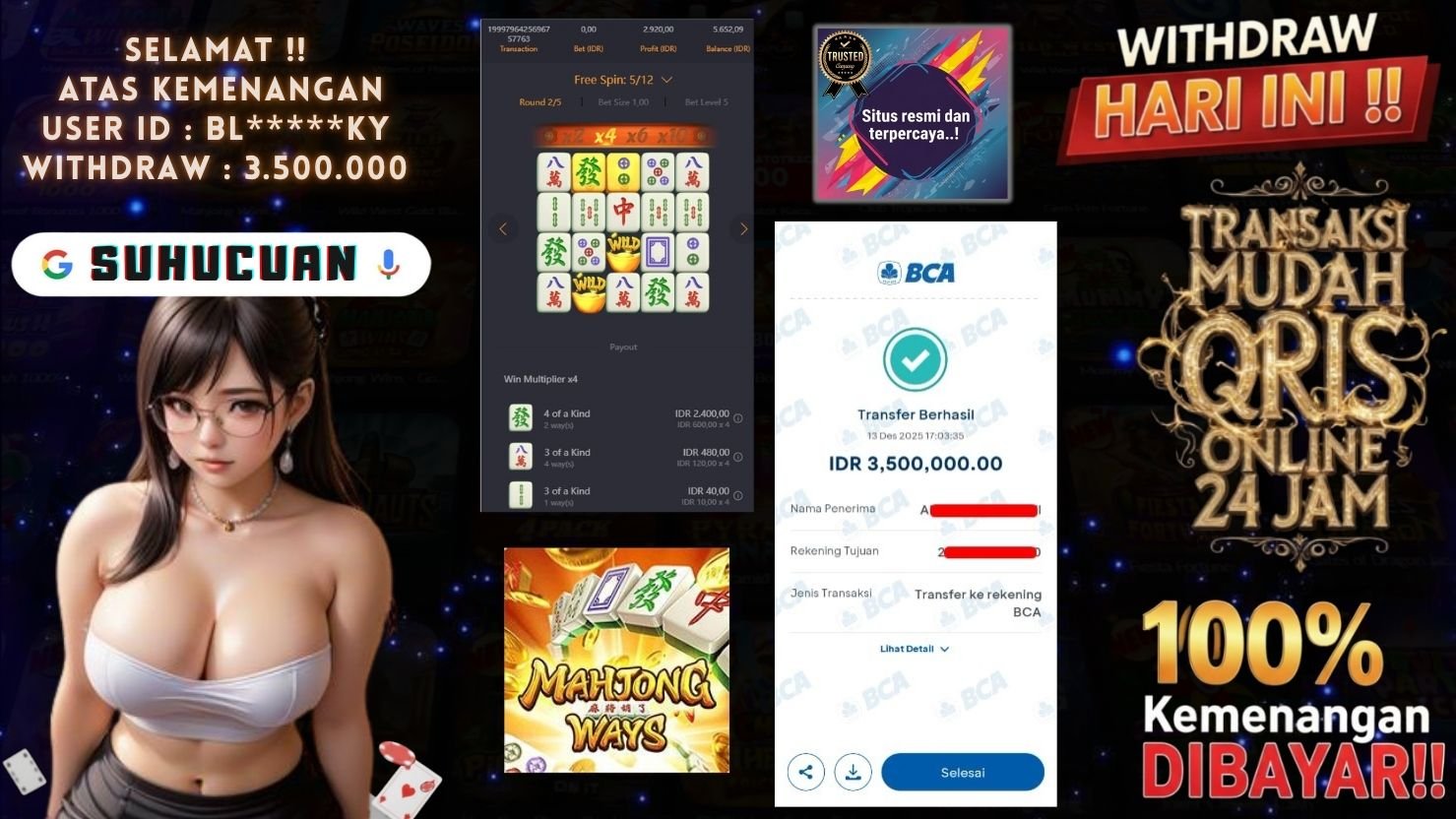 SUHUCUAN JACKPOT SLOT MAHJONG WAYS